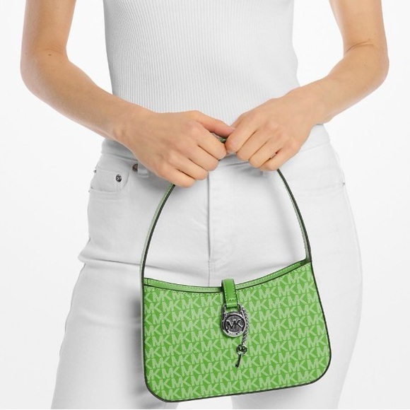 Michael Kors Lyra Signature Logo Pochette Bag - Picture 2 of 11